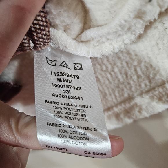 Wrangler Retro Women's Retro Western Boyfriend Sherpa Jacket Size Medium Shacket - Picture 5 of 7